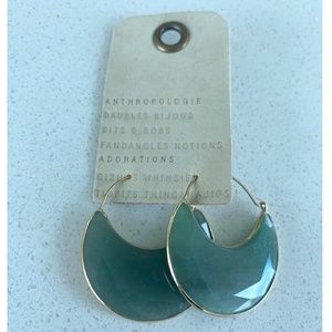 Anthropologie Cresent Hoop Earrings
